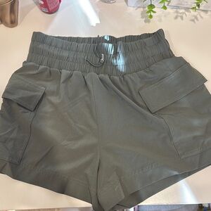 Olive Green Cargo Shorts